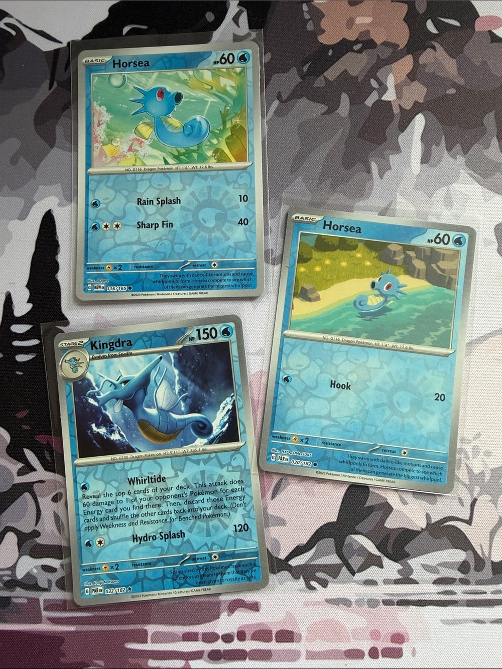 Horsea & Kingdra Pokémon Evolution Card Lot 🌊 Reverse Holo | 3 Cards ✨5/$25✨